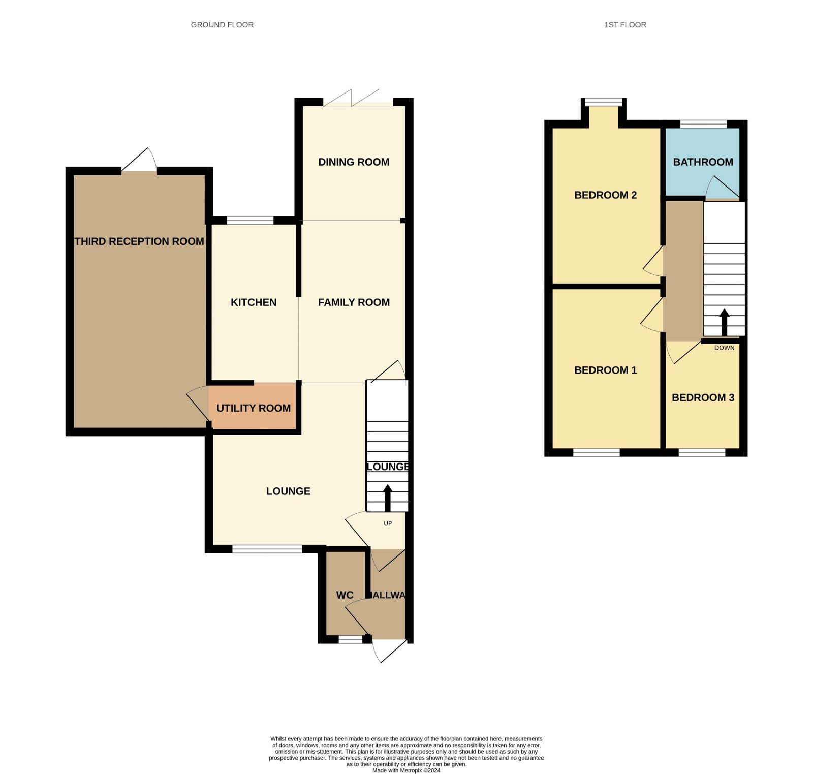 Floorplans For Chiltern Close, Eastbourne, BN23 8HD