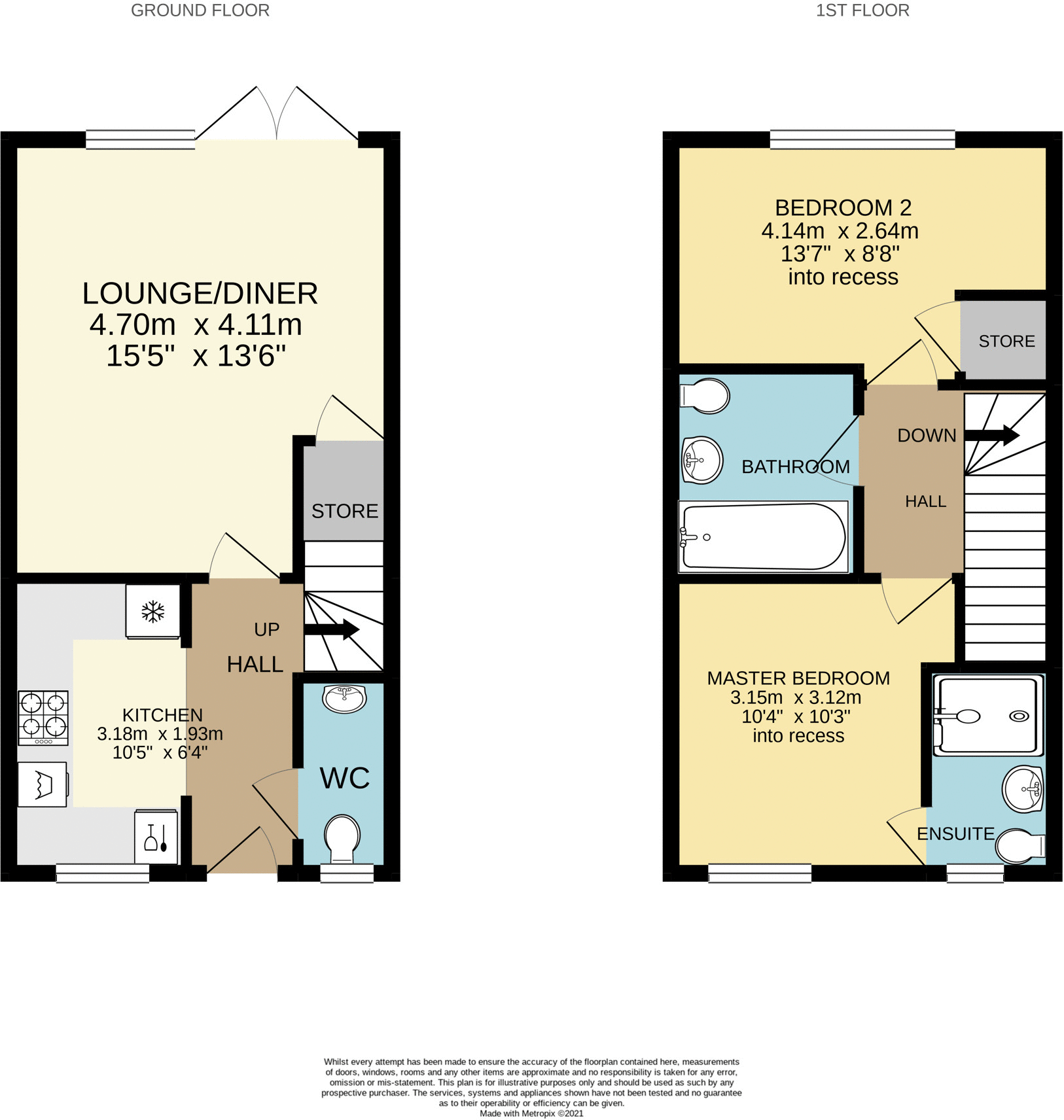 Floorplans For Yarrow Place, Stone Cross, Pevensey, BN24 5GG