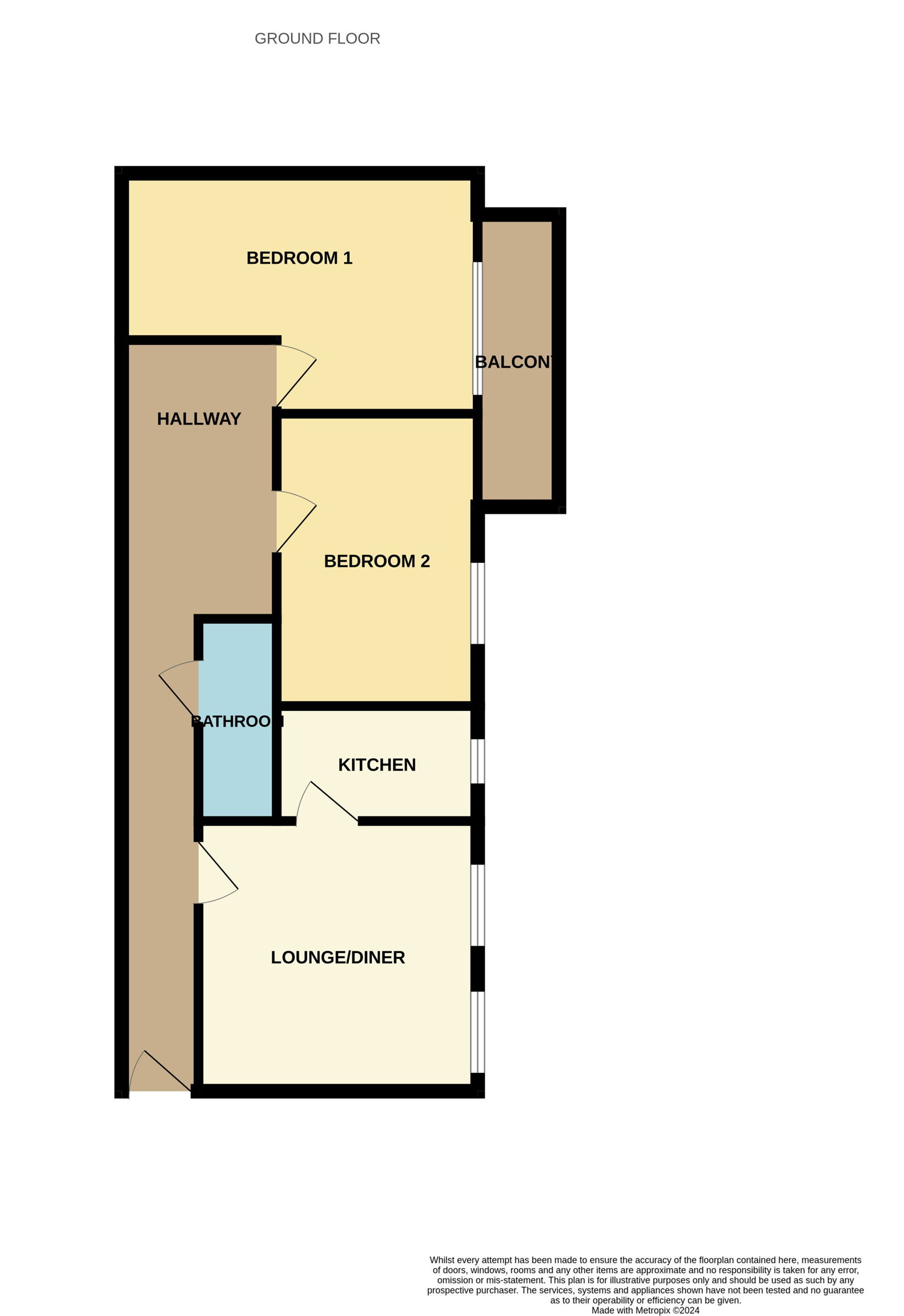 Floorplans For Hartfield Road, Eastbourne, BN21 2AP