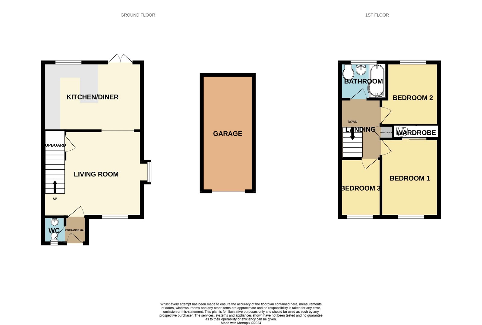 Floorplans For Pentland Close, Eastbourne, BN23 8AW