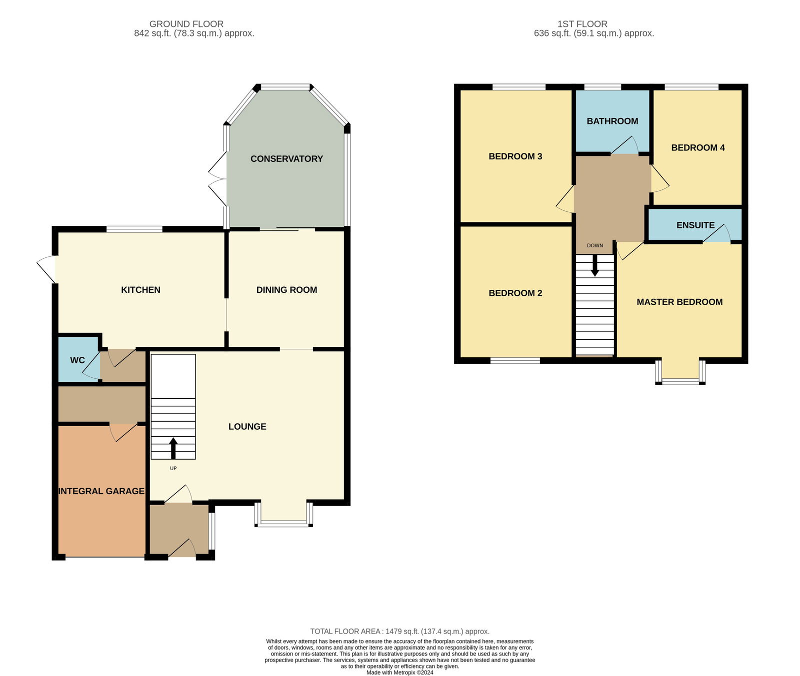 Floorplans For Grasmere Close, Eastbourne, BN23 8JE