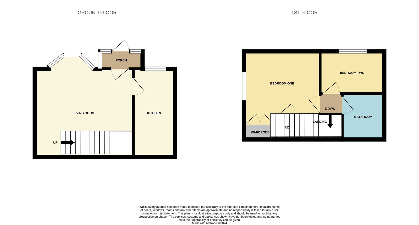 Floorplans For The Portlands, Eastbourne, BN23 5RD