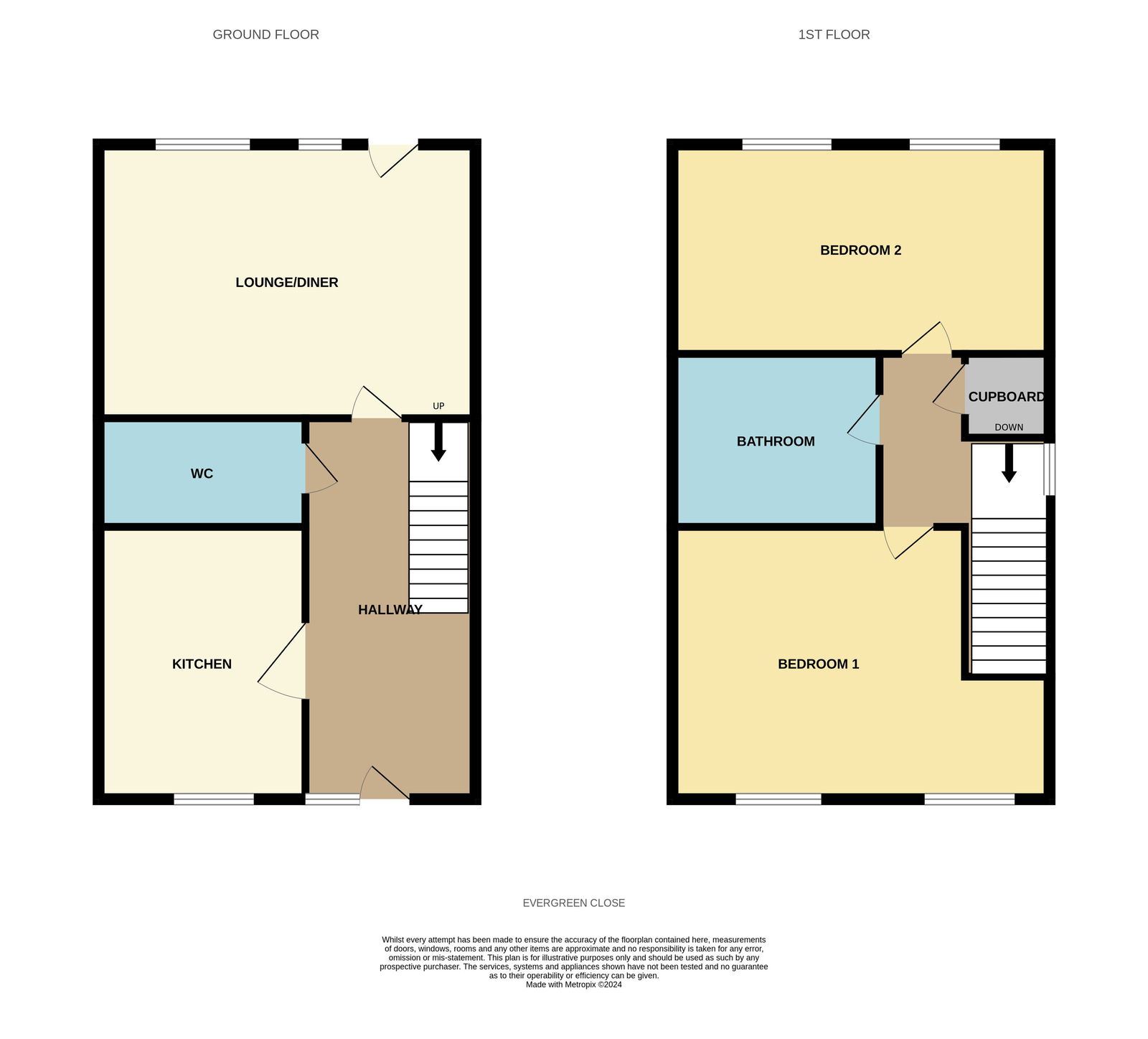 Floorplans For Stone Cross, BN24 5LW